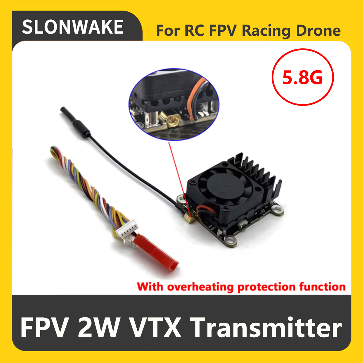 SLONWAKE 5.8G 2000mW FPV VTX S – Fpv Drone Frame Bewertung und Preis