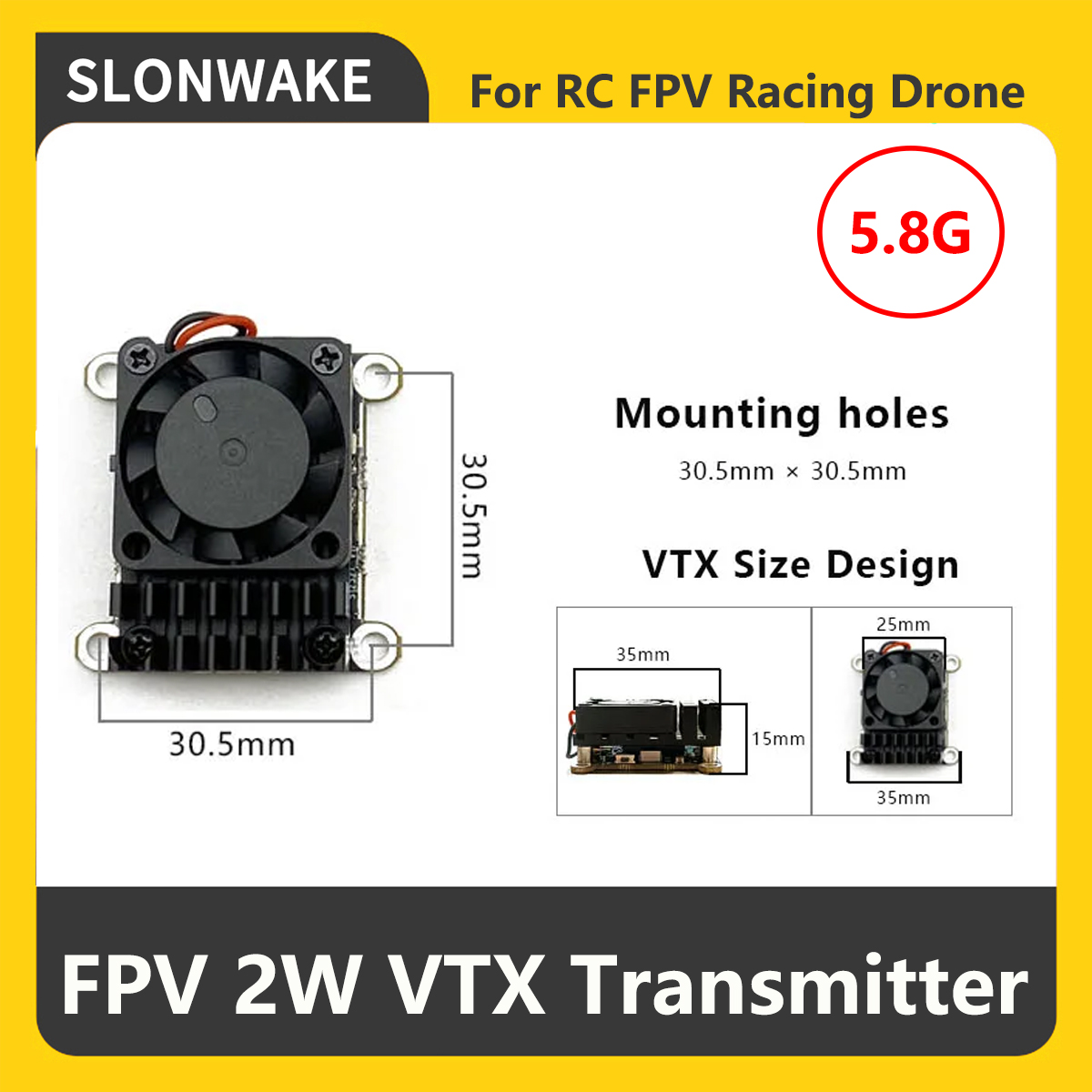 SLONWAKE 5.8G 2000mW FPV VTX S – Fpv Drone Frame Bewertung und Preis
